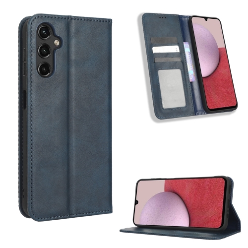 For Samsung Galaxy A24 4G Magnetic Buckle Retro Texture Leather Phone Case(Blue)
For Samsung Galaxy A24 4G Magnetic Buckle Retro Texture Leather Phone Case(Blue)