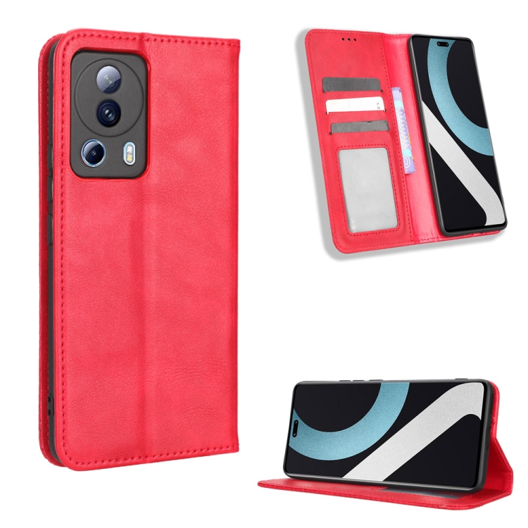 For Xiaomi 13 Lite / Civi 2 5G Magnetic Buckle Retro Texture Leather Phone Case(Red)
For Xiaomi 13 Lite / Civi 2 5G Magnetic Buckle Retro Texture Leather Phone Case(Red)