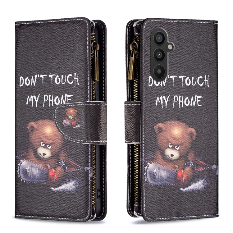 For Samsung Galaxy A24 4G Colored Drawing Pattern Zipper Leather Phone Case(Bear)
For Samsung Galaxy A24 4G Colored Drawing Pattern Zipper Leather Phone Case(Bear)