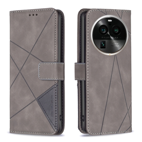 For OPPO Find X6 Pro 5G Magnetic Buckle Rhombus Texture Leather Phone Case(Grey)
For OPPO Find X6 Pro 5G Magnetic Buckle Rhombus Texture Leather Phone Case(Grey)