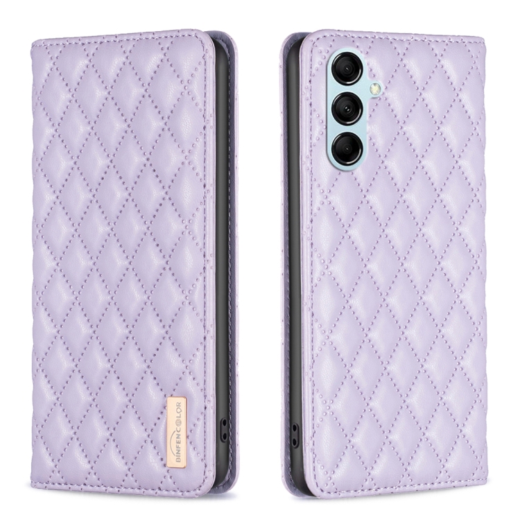 For Samsung Galaxy M14 5G Diamond Lattice Magnetic Leather Flip Phone Case(Purple)
For Samsung Galaxy M14 5G Diamond Lattice Magnetic Leather Flip Phone Case(Purple)