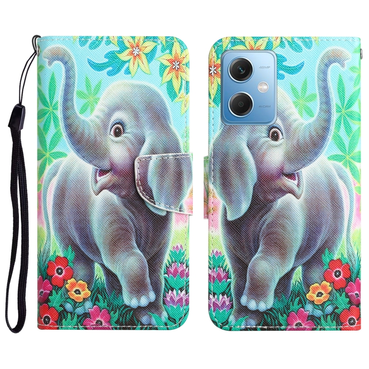 For Xiaomi Redmi Note 12 5G Global/Poco X5 Colored Drawing Leather Phone Case(Elephant)
For Xiaomi Redmi Note 12 5G Global/Poco X5 Colored Drawing Leather Phone Case(Elephant)