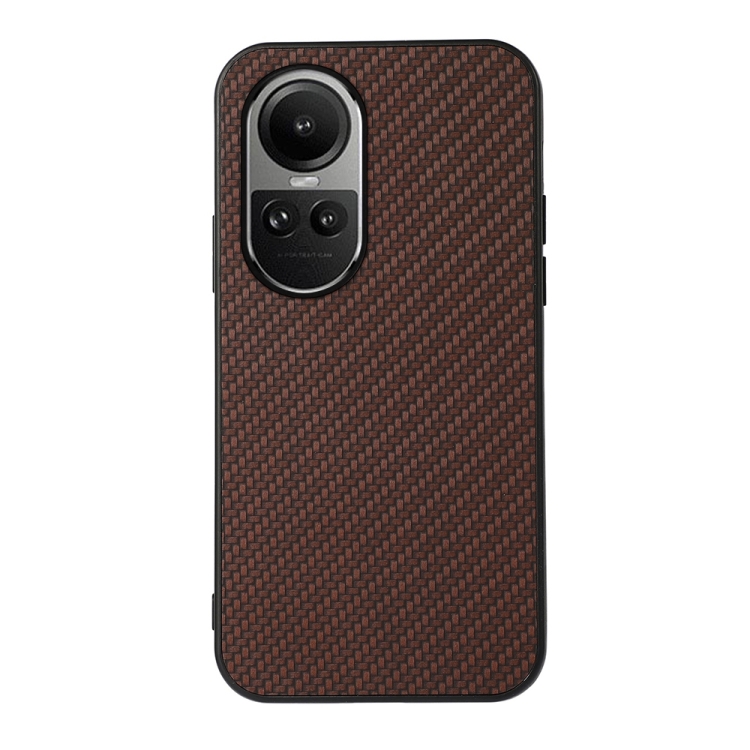 For OPPO Reno10 Global / 10 Pro Global Carbon Fiber Texture Shockproof Phone Case(Brown)
For OPPO Reno10 Global / 10 Pro Global Carbon Fiber Texture Shockproof Phone Case(Brown)
