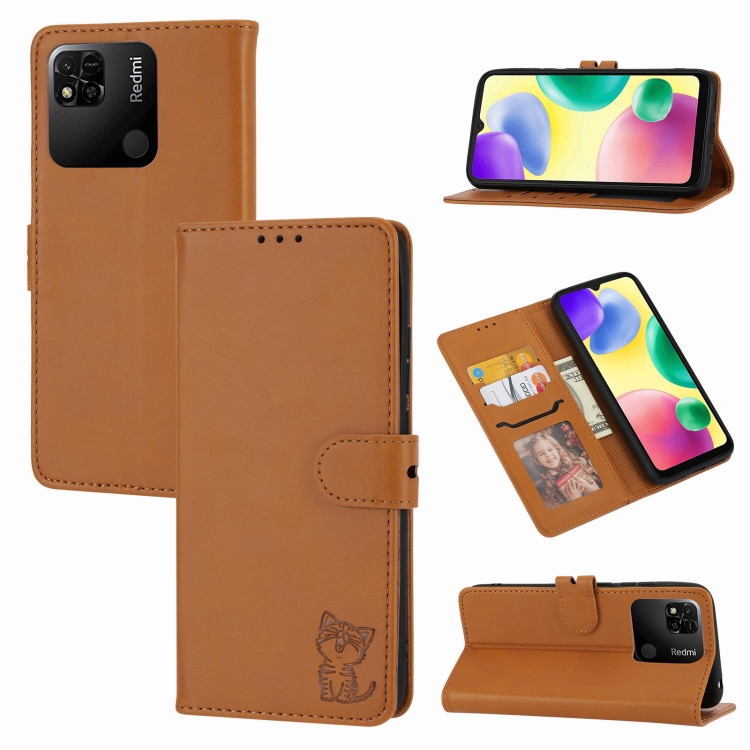 For Xiaomi Redmi 12C Embossed Happy Cat Pattern Flip Leather Phone Case(Yellow)
For Xiaomi Redmi 12C Embossed Happy Cat Pattern Flip Leather Phone Case(Yellow)