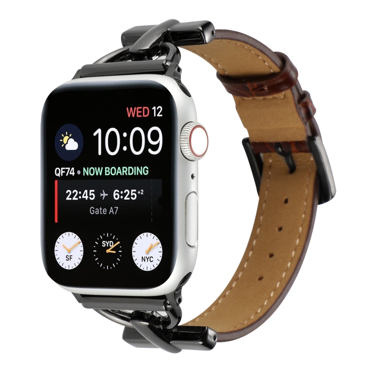 D-Buckle Cocodile Genuine Leather Watch Band For Apple Watch Series 8&7 41mm / SE 2&6&SE&5&4 40mm / 3&2&1 38mm(Coffee)
D-Buckle Cocodile Genuine Leather Watch Band For Apple Watch Series 8&7 41mm / SE 2&6&SE&5&4 40mm / 3&2&1 38mm(Coffee)