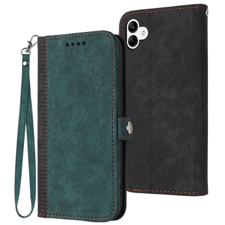 For Samsung Galaxy A04 / A04e Side Buckle Double Fold Hand Strap Leather Phone Case(Dark Green)
For Samsung Galaxy A04 / A04e Side Buckle Double Fold Hand Strap Leather Phone Case(Dark Green)