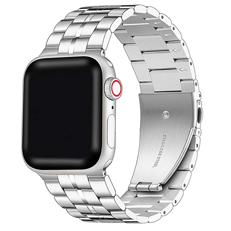5-bead Stainless Steel Watch Band For Apple Watch Ultra 49mm / Series 8&7 45mm / SE 2&6&SE&5&4 44mm / 3&2&1 42mm(Silver)
5-bead Stainless Steel Watch Band For Apple Watch Ultra 49mm / Series 8&7 45mm / SE 2&6&SE&5&4 44mm / 3&2&1 42mm(Silver)