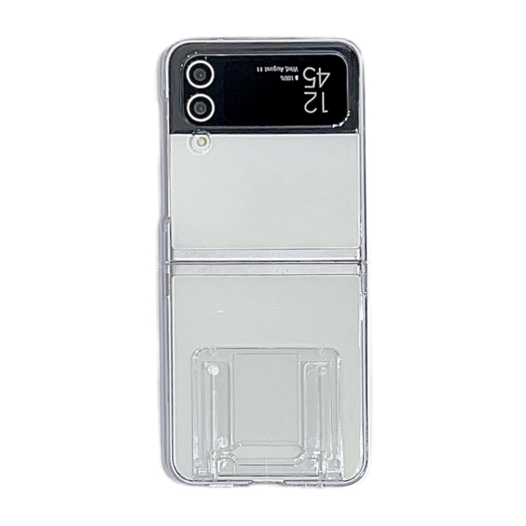 For Samsung Galaxy Z Flip4 5G PC Transparent Phone Case with Stereo Hidden Stand
For Samsung Galaxy Z Flip4 5G PC Transparent Phone Case with Stereo Hidden Stand
