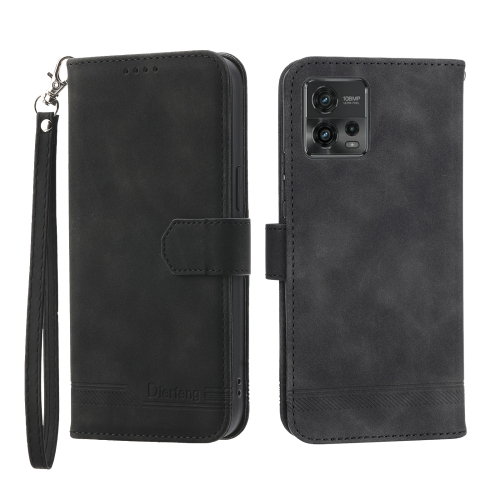 

For Motorola Moto G Stylus 5G 2023 Dierfeng Dream Line TPU + PU Leather Phone Case(Black)