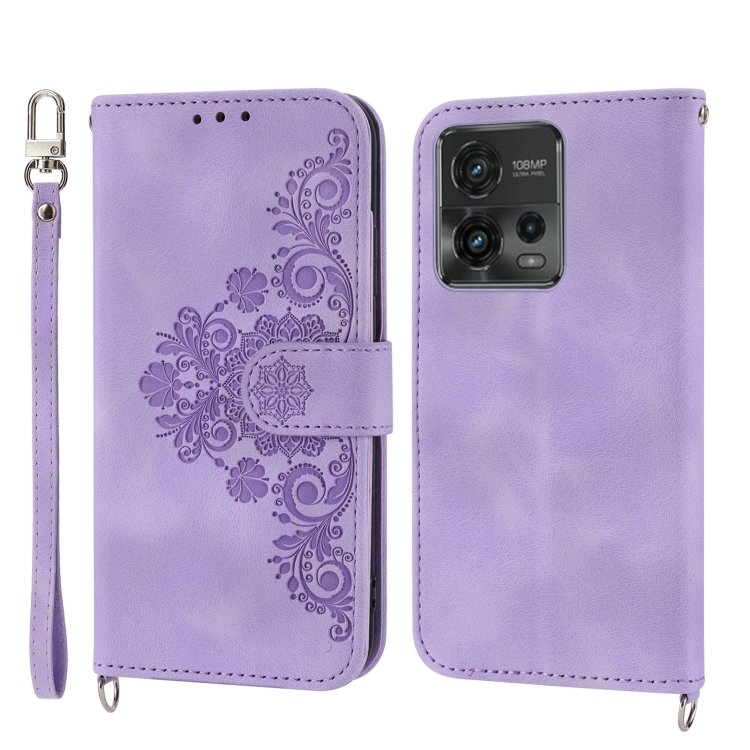 For Motorola Moto G Power 2023 Skin-feel Flowers Embossed Wallet Leather Phone Case(Purple)
For Motorola Moto G Power 2023 Skin-feel Flowers Embossed Wallet Leather Phone Case(Purple)
