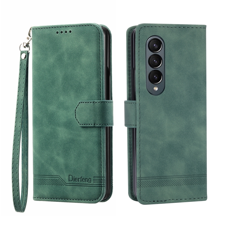 For Samsung Galaxy Z Fold4 5G Dierfeng Dream Line TPU + PU Leather Phone Case(Green)
For Samsung Galaxy Z Fold4 5G Dierfeng Dream Line TPU + PU Leather Phone Case(Green)