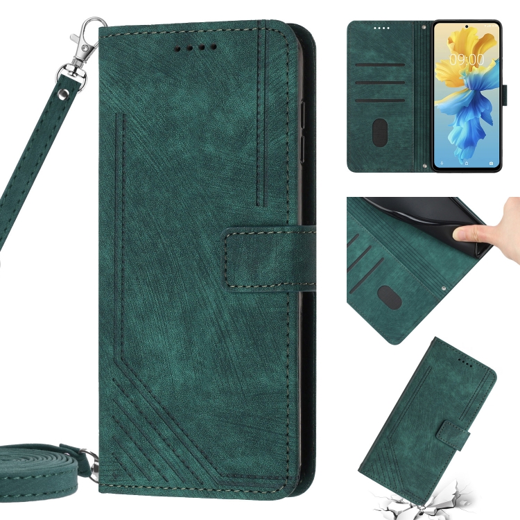 For Infinix Hot 20 4G Skin Feel Stripe Pattern Leather Phone Case with Lanyard(Green)
For Infinix Hot 20 4G Skin Feel Stripe Pattern Leather Phone Case with Lanyard(Green)