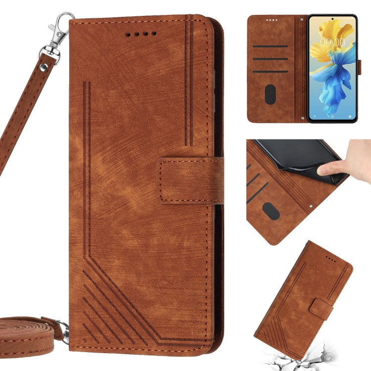 For Infinix Hot 12 Skin Feel Stripe Pattern Leather Phone Case with Lanyard(Brown)
For Infinix Hot 12 Skin Feel Stripe Pattern Leather Phone Case with Lanyard(Brown)