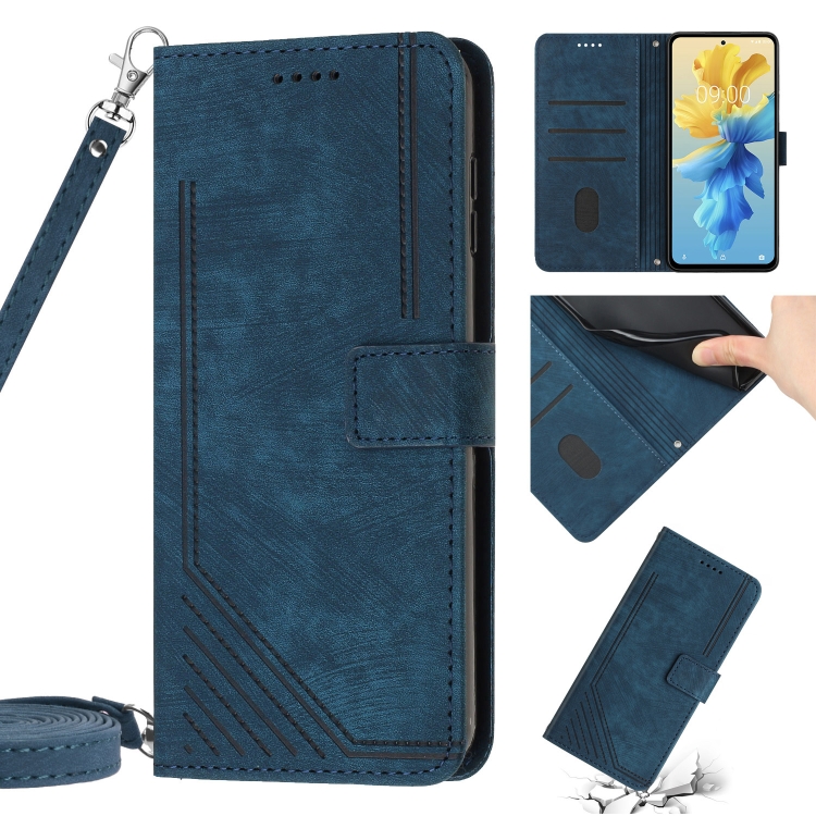 For Infinix Smart 6 Skin Feel Stripe Pattern Leather Phone Case with Lanyard(Blue)
For Infinix Smart 6 Skin Feel Stripe Pattern Leather Phone Case with Lanyard(Blue)