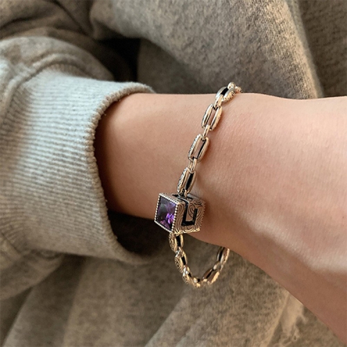 925 Sterling Silver Vintage Open Bracelet Hand Decoration, Specification:SL0726
925 Sterling Silver Vintage Open Bracelet Hand Decoration, Specification:SL0726