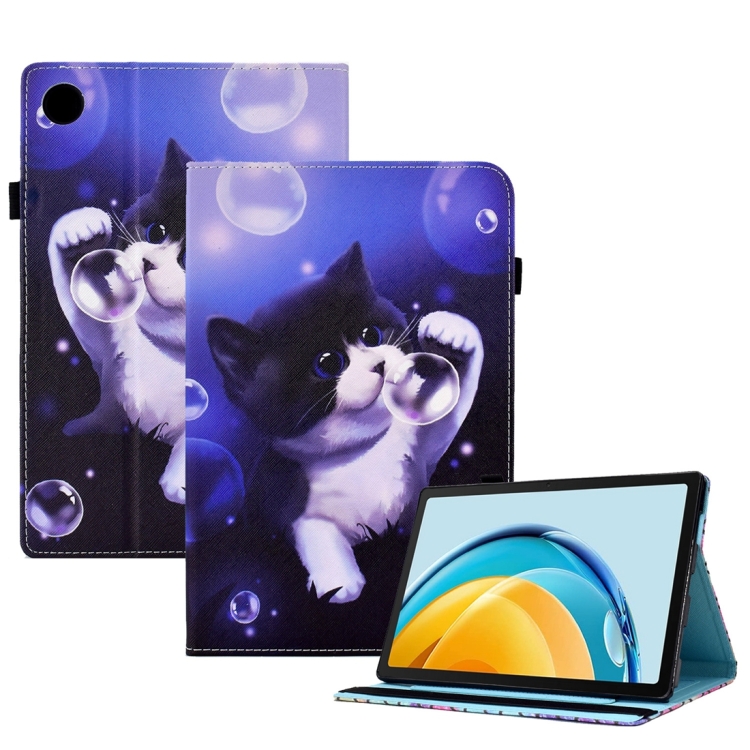 For Huawei Matepad SE 10.4 2022 Colored Drawing Stitching Elastic Band Leather Tablet Case(Bubble Cat)
For Huawei Matepad SE 10.4 2022 Colored Drawing Stitching Elastic Band Leather Tablet Case(Bubble Cat)