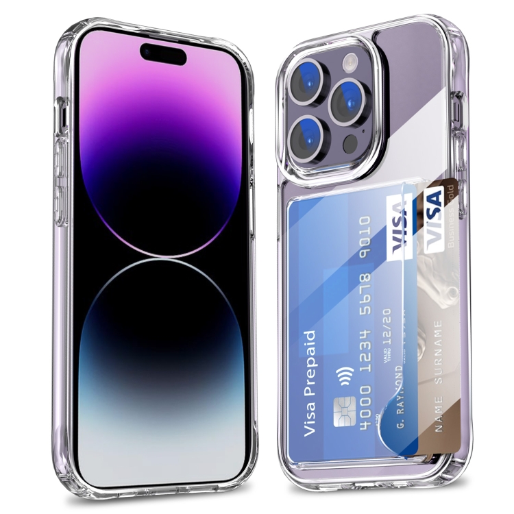 For iPhone 12 Pro Max Four-Corner Shockproof Transparent Phone Case with Card Slot
For iPhone 12 Pro Max Four-Corner Shockproof Transparent Phone Case with Card Slot