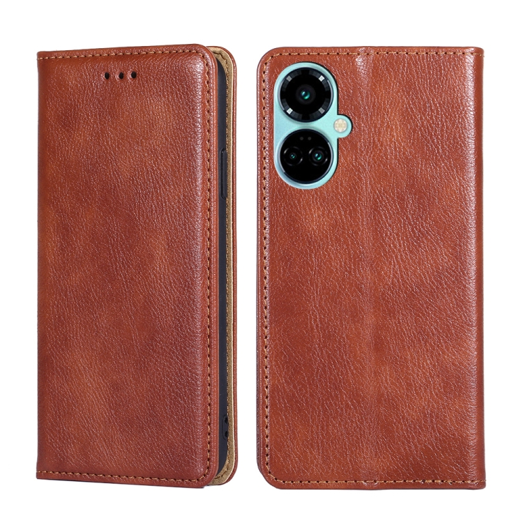 For Tecno Camon 19 / 19 Pro Gloss Oil Solid Color Magnetic Leather Phone Case(Brown)
For Tecno Camon 19 / 19 Pro Gloss Oil Solid Color Magnetic Leather Phone Case(Brown)