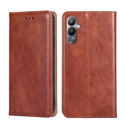 For Tecno Pova 4 Gloss Oil Solid Color Magnetic Leather Phone Case(Brown)
For Tecno Pova 4 Gloss Oil Solid Color Magnetic Leather Phone Case(Brown)