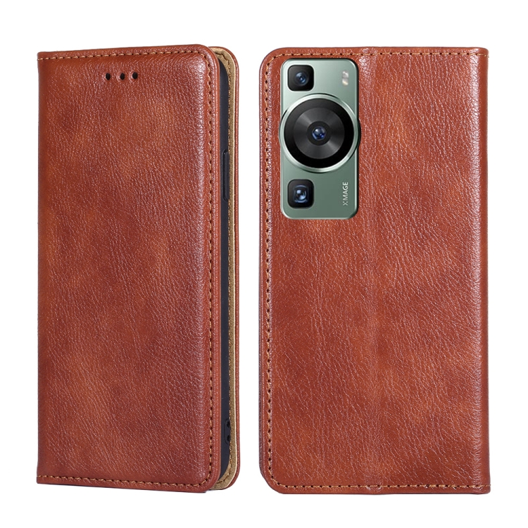For Huawei P60 / P60 Pro Gloss Oil Solid Color Magnetic Leather Phone Case(Brown)
For Huawei P60 / P60 Pro Gloss Oil Solid Color Magnetic Leather Phone Case(Brown)