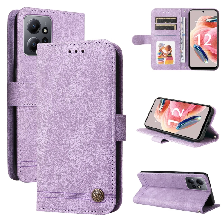 For Xiaomi Redmi Note 12 4G Global Skin Feel Life Tree Metal Button Leather Phone Case(Purple)
For Xiaomi Redmi Note 12 4G Global Skin Feel Life Tree Metal Button Leather Phone Case(Purple)