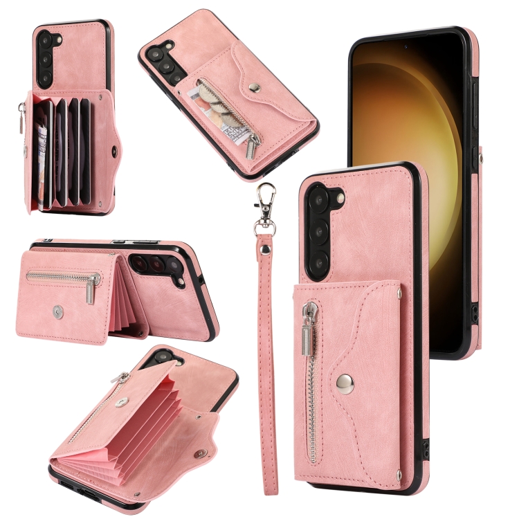 For Samsung Galaxy S23+ 5G Zipper RFID Card Slots Phone Case with Short Lanyard(Rose Gold)
For Samsung Galaxy S23+ 5G Zipper RFID Card Slots Phone Case with Short Lanyard(Rose Gold)