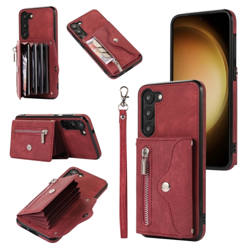 For Samsung Galaxy S22+ 5G Zipper RFID Card Slots Phone Case with Short Lanyard(Red)
For Samsung Galaxy S22+ 5G Zipper RFID Card Slots Phone Case with Short Lanyard(Red)