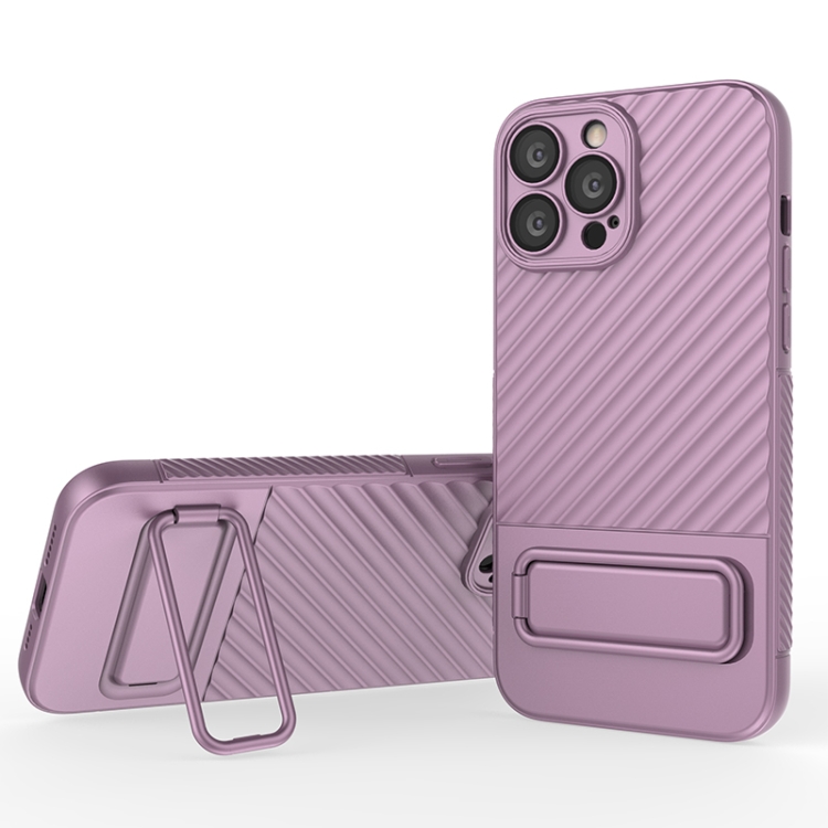 For iPhone 13 Pro Max Wavy Texture TPU Phone Case with Lens Film(Purple)
For iPhone 13 Pro Max Wavy Texture TPU Phone Case with Lens Film(Purple)