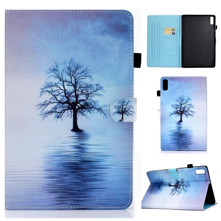 For Lenovo Tab M9 Sewing Thread Horizontal Painted Tablet Leather Case(Tree in Water)
For Lenovo Tab M9 Sewing Thread Horizontal Painted Tablet Leather Case(Tree in Water)