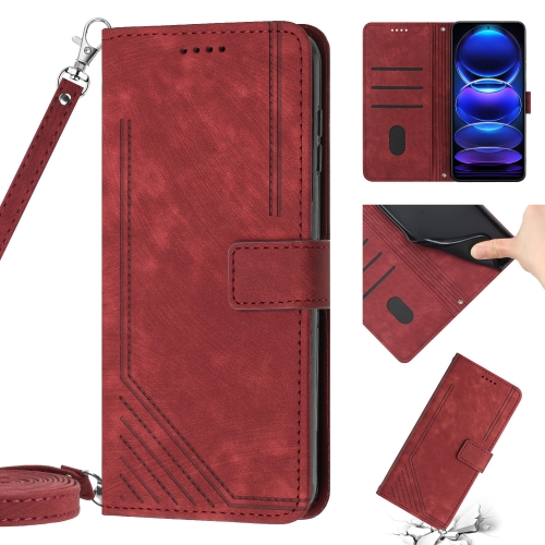 For Xiaomi Redmi Note 10 Pro / 10 Pro Max Skin Feel Stripe Pattern Leather Phone Case with Lanyard(Red)
For Xiaomi Redmi Note 10 Pro / 10 Pro Max Skin Feel Stripe Pattern Leather Phone Case with Lanyard(Red)
