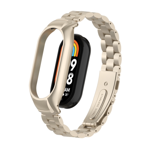 For Xiaomi Mi Band 8 Integrated Metal Case + Three-bead Watch Band(Starlight Color)
For Xiaomi Mi Band 8 Integrated Metal Case + Three-bead Watch Band(Starlight Color)