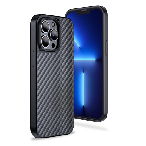 For iPhone 13 Pro Max wlons Magsafe Carbon Fiber Kevlar TPU Phone Case(Black)
For iPhone 13 Pro Max wlons Magsafe Carbon Fiber Kevlar TPU Phone Case(Black)