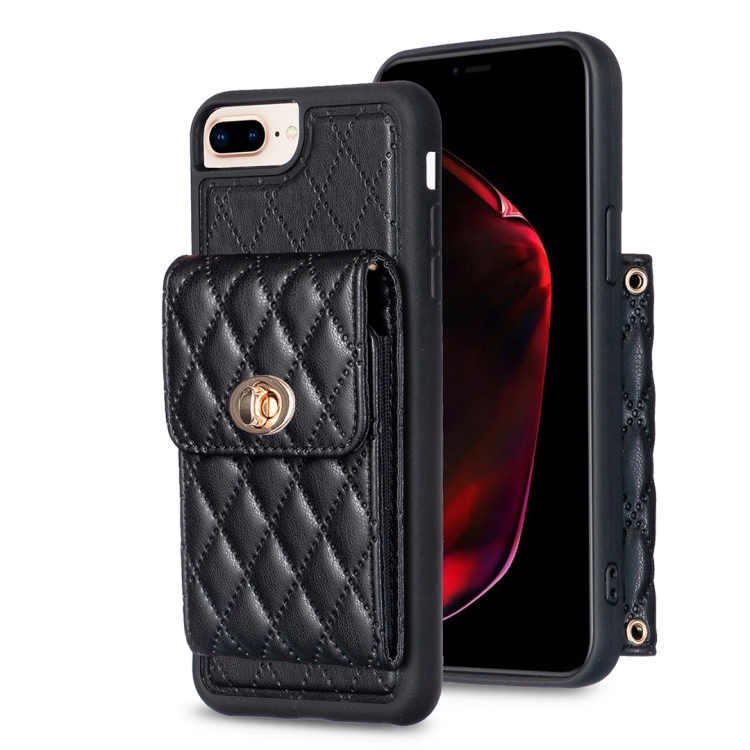 For iPhone 7 Plus / 8 Plus Vertical Metal Buckle Wallet Rhombic Leather Phone Case(Black)
For iPhone 7 Plus / 8 Plus Vertical Metal Buckle Wallet Rhombic Leather Phone Case(Black)