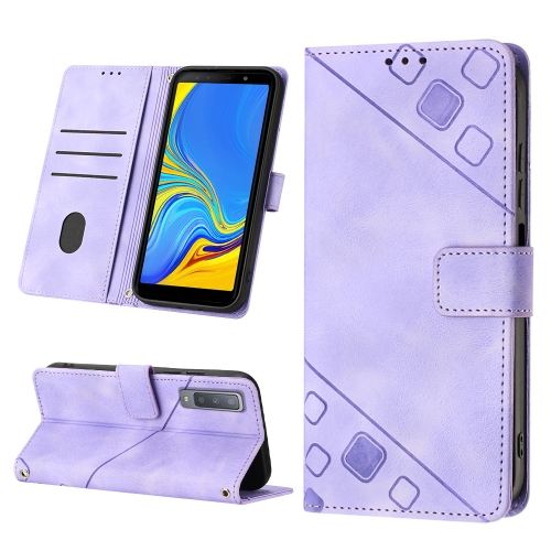 For Samsung Galaxy A7 2018 Skin-feel Embossed Leather Phone Case(Light Purple)
For Samsung Galaxy A7 2018 Skin-feel Embossed Leather Phone Case(Light Purple)