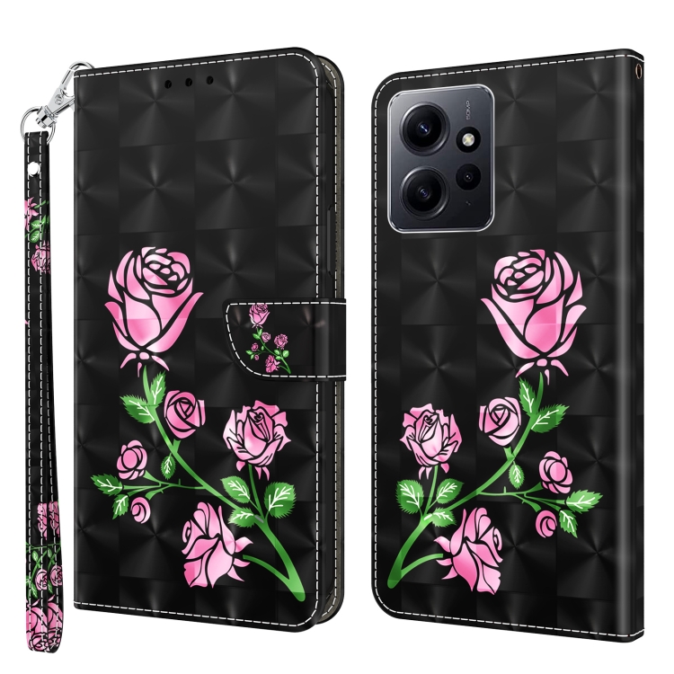 For Xiaomi Redmi Note 12 4G Global 3D Painted Pattern Leather Phone Case(Rose)
For Xiaomi Redmi Note 12 4G Global 3D Painted Pattern Leather Phone Case(Rose)