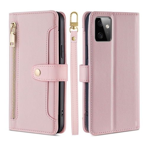 For Motorola Moto G Power 2023 Sheep Texture Cross-body Zipper Wallet Leather Phone Case(Pink)
For Motorola Moto G Power 2023 Sheep Texture Cross-body Zipper Wallet Leather Phone Case(Pink)