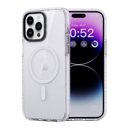 For iPhone 14 Pro Max Rock Crystal Armor Shockproof Magsafe Phone Case(Transparent)
For iPhone 14 Pro Max Rock Crystal Armor Shockproof Magsafe Phone Case(Transparent)