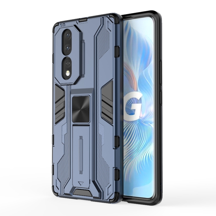 For Honor 80 5G Supersonic PC + TPU Shock-proof Protective Phone Case with Holder(Blue)
For Honor 80 5G Supersonic PC + TPU Shock-proof Protective Phone Case with Holder(Blue)