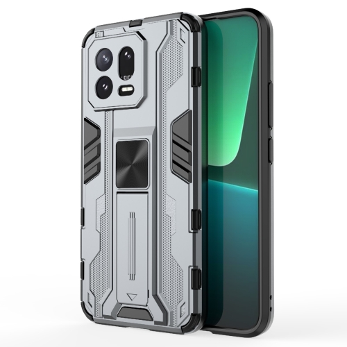 For Xiaomi 13 5G Supersonic PC + TPU Shock-proof Protective Phone Case with Holder(Grey)
For Xiaomi 13 5G Supersonic PC + TPU Shock-proof Protective Phone Case with Holder(Grey)