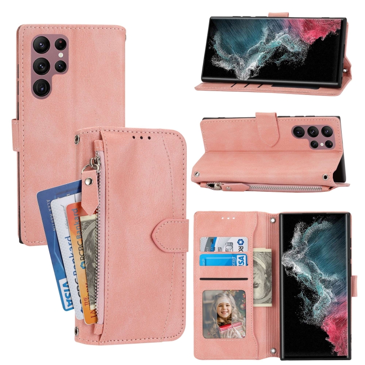 For Samsung Galaxy S23 Ultra 5G Oil Skin Zipper Wallet Leather Phone Case(Pink)
For Samsung Galaxy S23 Ultra 5G Oil Skin Zipper Wallet Leather Phone Case(Pink)