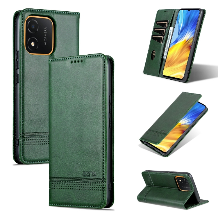 For Honor X5 AZNS Magnetic Calf Texture Flip Leather Phone Case(Dark Green)
For Honor X5 AZNS Magnetic Calf Texture Flip Leather Phone Case(Dark Green)