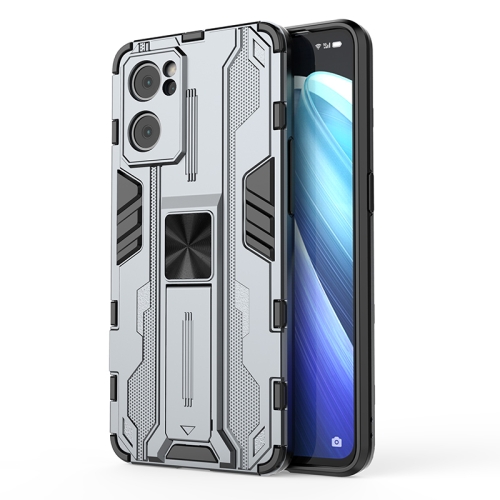 For OPP Reno7 5G Supersonic PC + TPU Shock-proof Protective Phone Case with Holder(Grey)
For OPP Reno7 5G Supersonic PC + TPU Shock-proof Protective Phone Case with Holder(Grey)