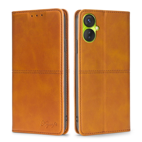 For Tecno Spark 9 Pro Cow Texture Magnetic Horizontal Flip Leather Phone Case(Light Brown)
For Tecno Spark 9 Pro Cow Texture Magnetic Horizontal Flip Leather Phone Case(Light Brown)