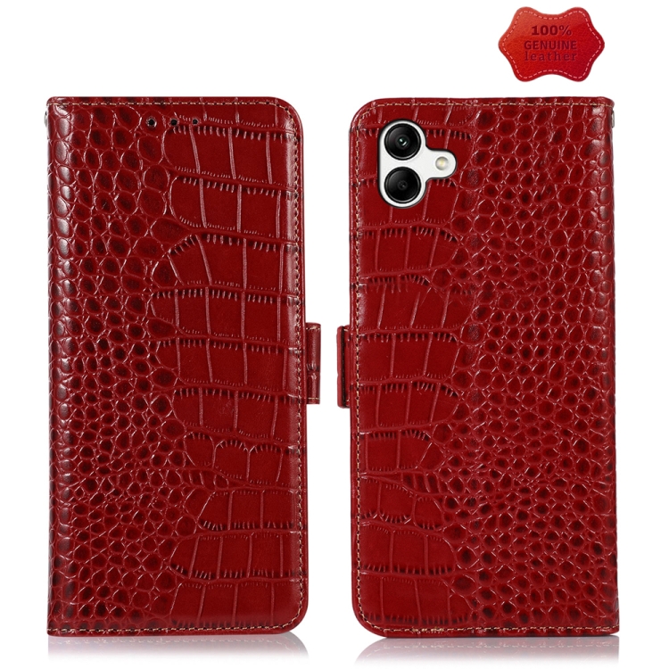 For Samsung Galaxy F14 5G Crocodile Top Layer Cowhide Leather Phone Case(Red)
For Samsung Galaxy F14 5G Crocodile Top Layer Cowhide Leather Phone Case(Red)