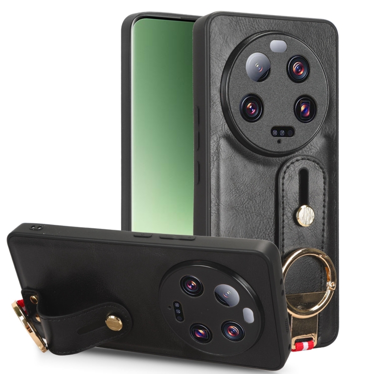 For Xiaomi 13 Ultra Wristband Leather Back Phone Case(Black)
For Xiaomi 13 Ultra Wristband Leather Back Phone Case(Black)