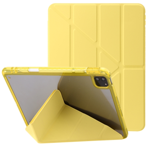 Clear Acrylic Deformation Leather Tablet Case For iPad Pro 11 2022 / 2021 / 2020 / Air 10.9 2022 / 2020 (Yellow)
Clear Acrylic Deformation Leather Tablet Case For iPad Pro 11 2022 / 2021 / 2020 / Air 10.9 2022 / 2020 (Yellow)