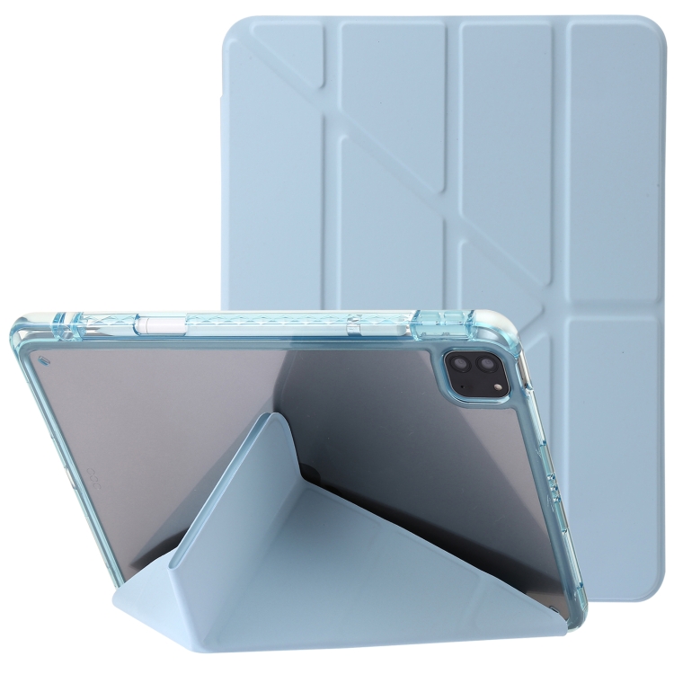 For iPad Pro 12.9 2022 / 2021 / 2020 Clear Acrylic Deformation Leather Tablet Case(Ice Blue)
For iPad Pro 12.9 2022 / 2021 / 2020 Clear Acrylic Deformation Leather Tablet Case(Ice Blue)
