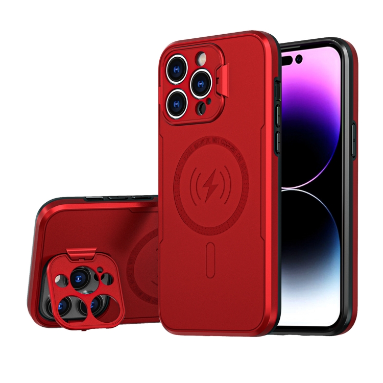 For iPhone 14 Pro Max MagSafe Magnetic Invisible Camera Holder Phone Case (Red)
For iPhone 14 Pro Max MagSafe Magnetic Invisible Camera Holder Phone Case (Red)