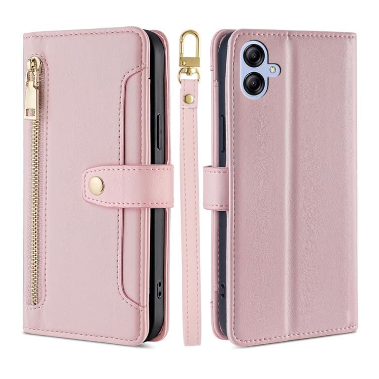 For Samsung Galaxy A04e 4G Sheep Texture Cross-body Zipper Wallet Leather Phone Case(Pink)
For Samsung Galaxy A04e 4G Sheep Texture Cross-body Zipper Wallet Leather Phone Case(Pink)