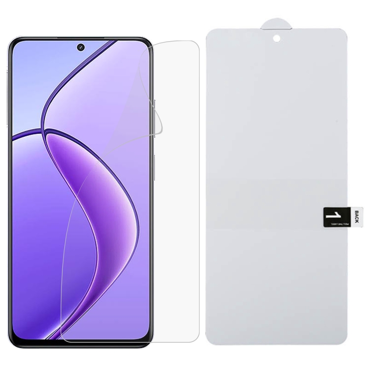 For Realme 12 Full Screen Protector Explosion-proof Hydrogel Film
For Realme 12 Full Screen Protector Explosion-proof Hydrogel Film